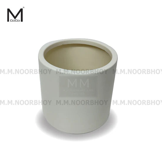 Mcoco Flower Pots for Indoor and Outdoor Rice White Color - MCO/PP/RW/P443