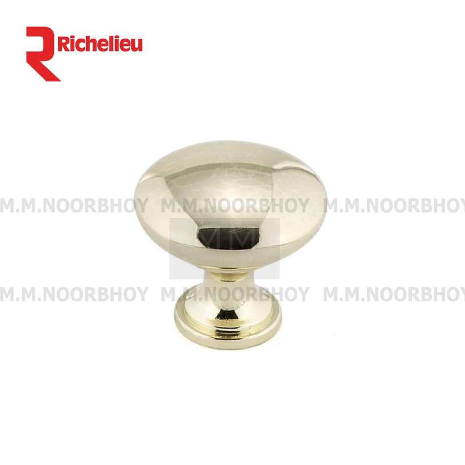 Richelieu Cabinet Knob (1-3/16 Inch) Meral Brass Finish - RHCB0311BM