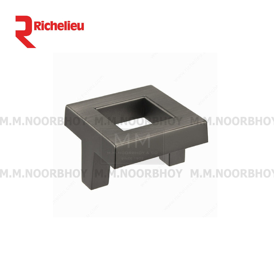 Richelieu Metal Cabinet Knob (1.5 INCH - 38MM) Antique Nickel, Brushed Nickel and Oil Rubbed Bronze Finish Each - RHCB