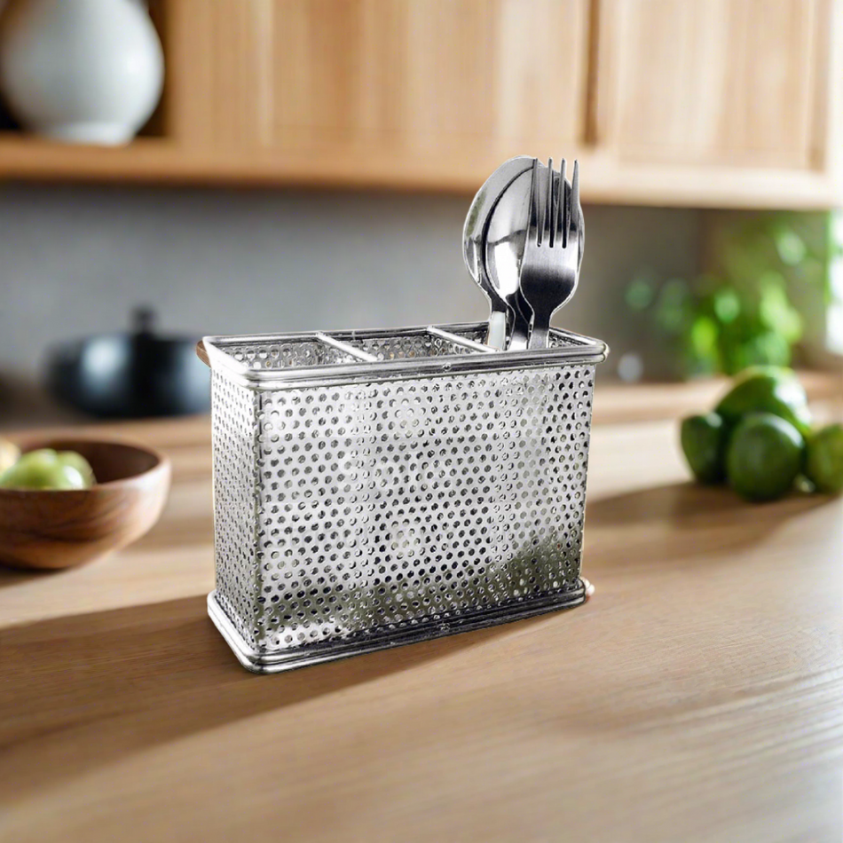VRH Square Cutlery Holder Wallmount, Size 65x155x115mm, Stainless Steel  - HW106.W10601
