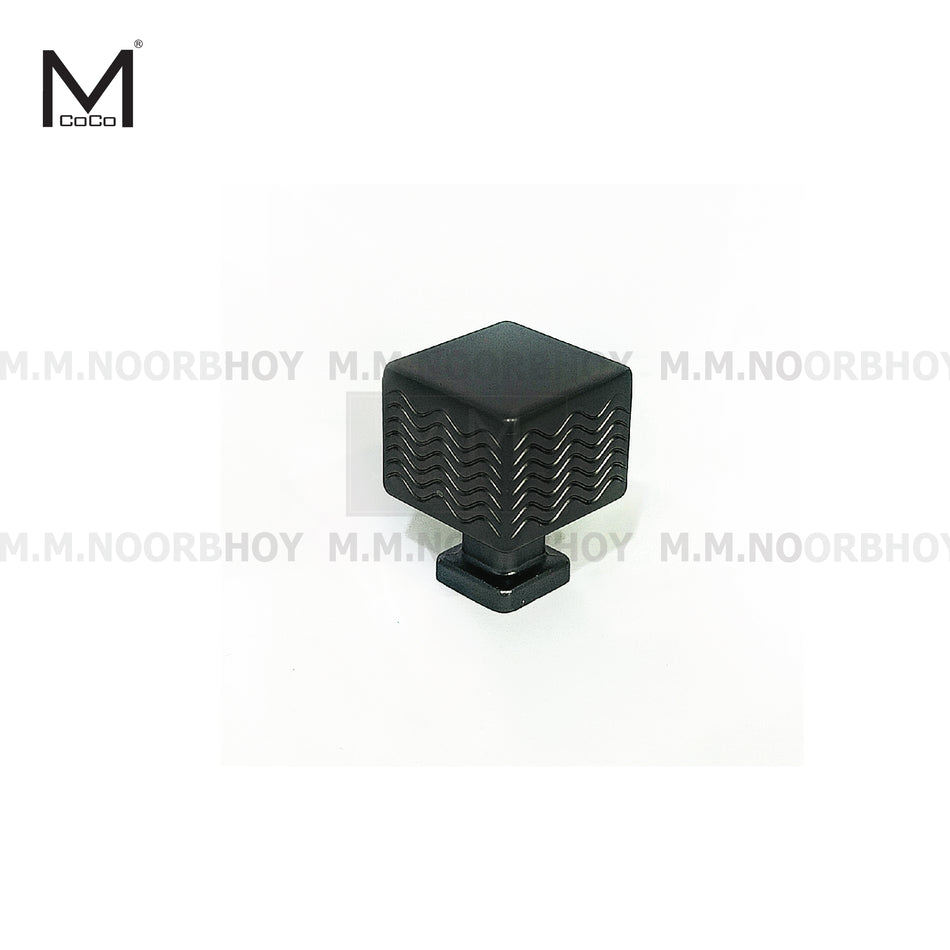 Mcoco Grey and Brass Squre Cabinet Knob - YI-A855-K