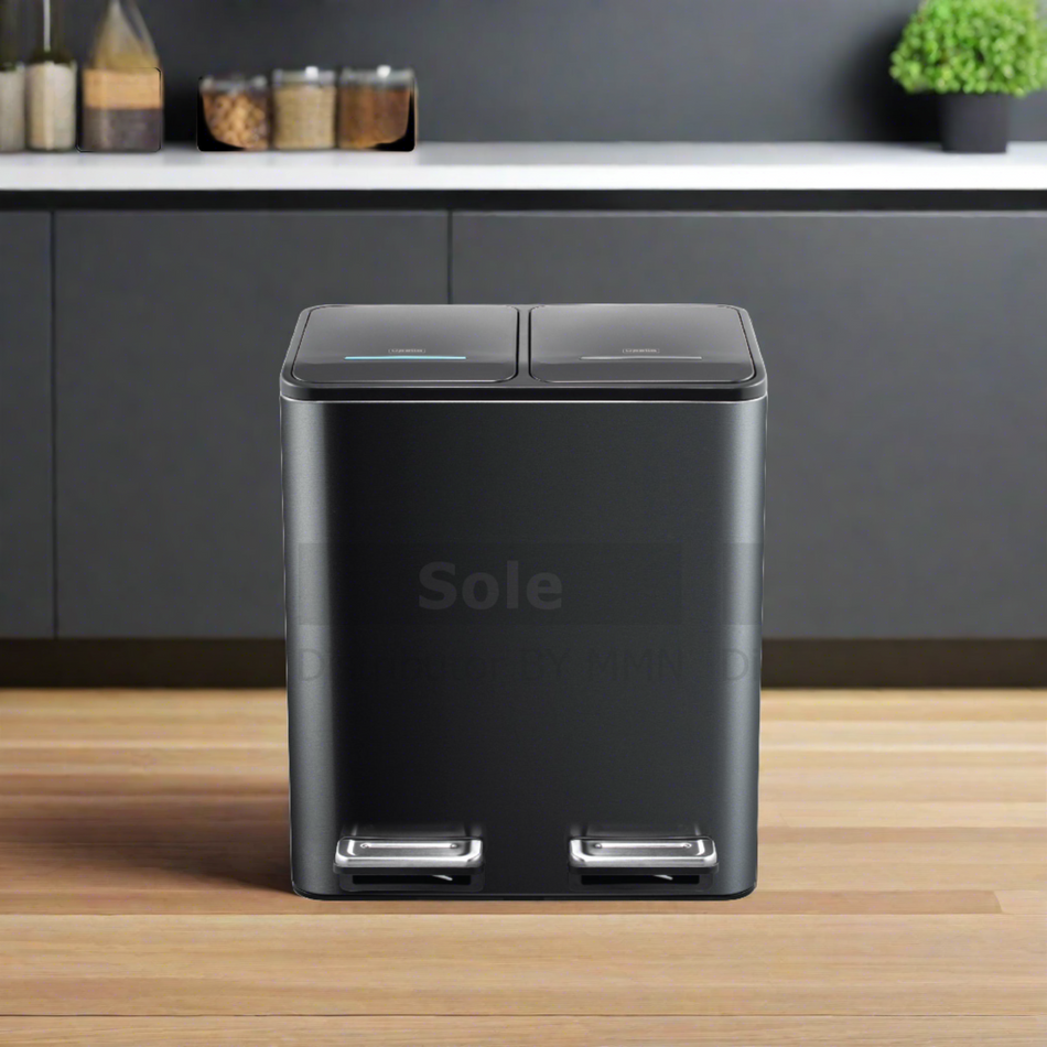 Upella 8L X 2 Yoda Grey Color Pedal Waste Bin - Each - YODA.16L