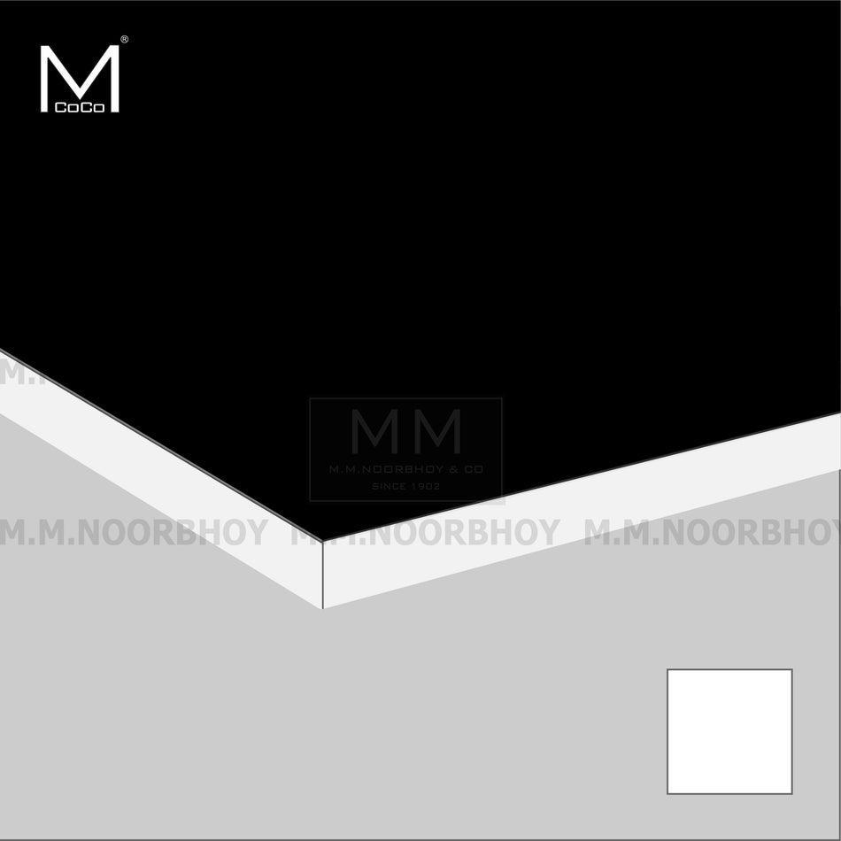 Mcoco Hard Plastic Roll White Matt Finish 2X29mm and 0.5X22mm 100mtr - WHT