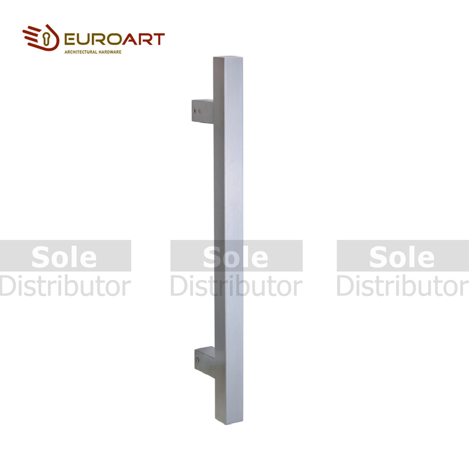 EuroArt Pull Handles T Shape Size 450mm to 1800mm Satin Stainless Steel - PHS11