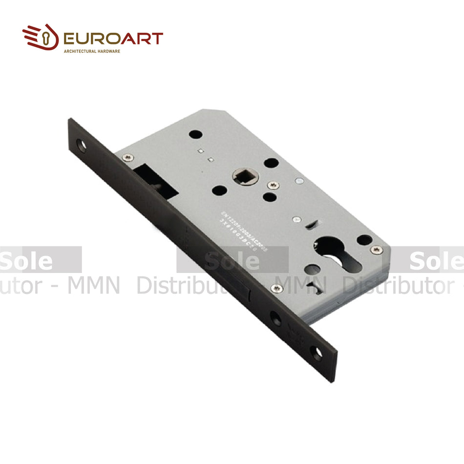EuroArt Din Profile Deadlock, Dimensions 55mm MBL,SSS,AB,BL/PVD & PB/PVD - DLA0055EP