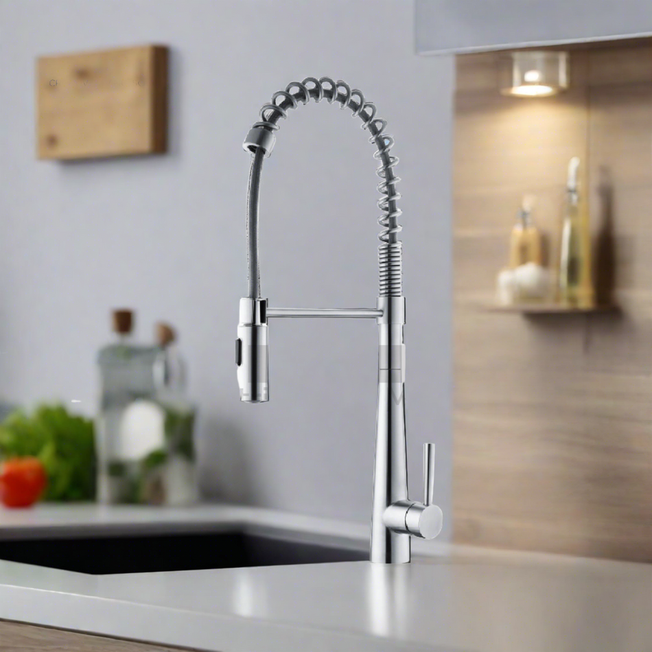 Higold Kitchen Faucet Cold & Hot Water Dimension 280x630mm Stainless Steel - HG980096