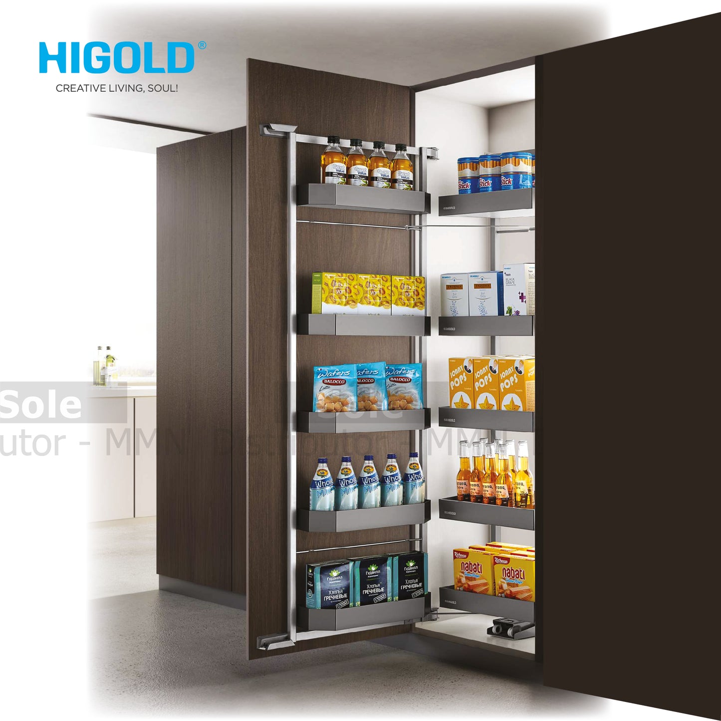 HIGOLD - SHEARER Style Soft close Tandem PULLOUT - HG2022