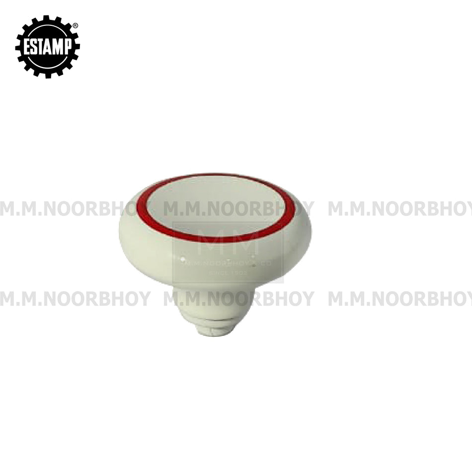 Estamp White & Red Ring Knob Each - 5251.059