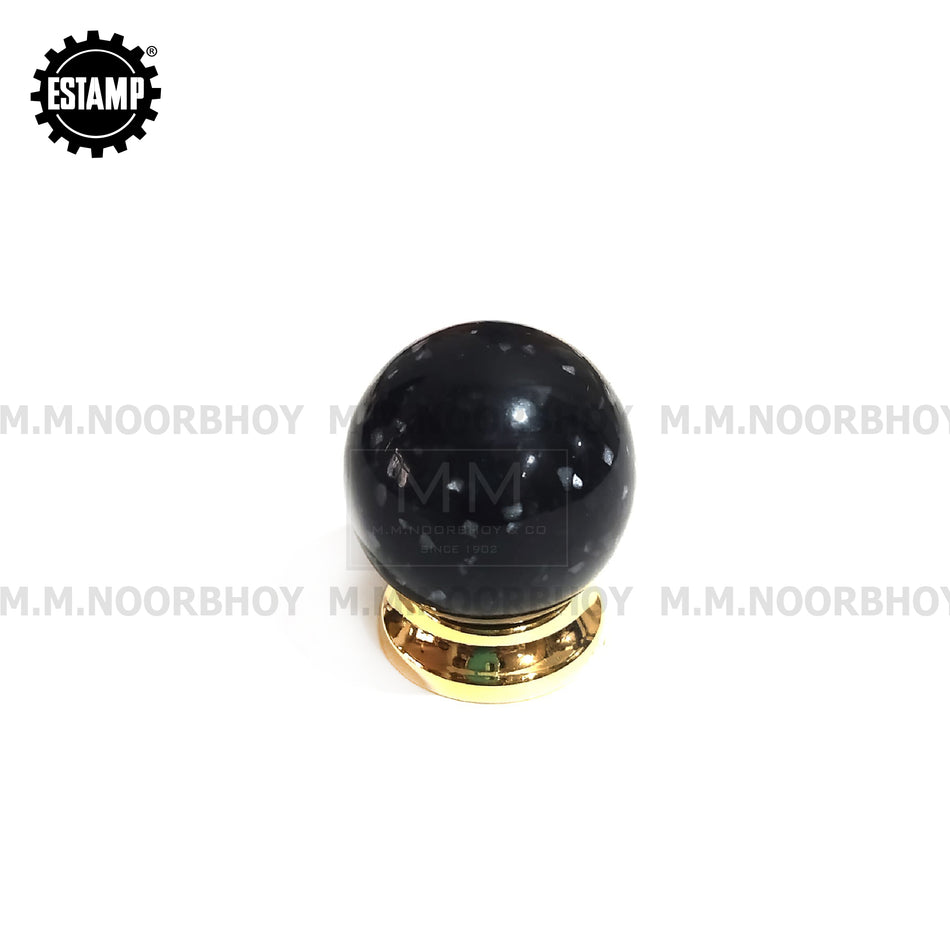 Estamp Black & Gold Cabinet Knob Each - 5501.133