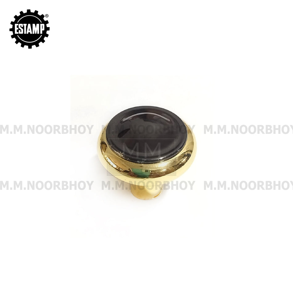 Estamp Gold & Black Knob Each - 8623.717