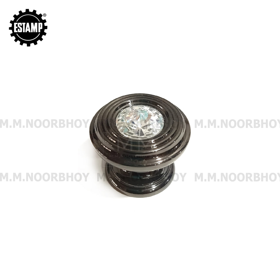 Estamp Diamond Cabinet Knob Black Finish Each - 9952.700