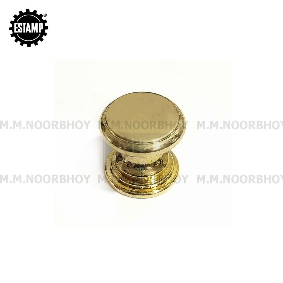 Estamp Decorative Cabinet Knob Finish Polished Brass Each - W1685