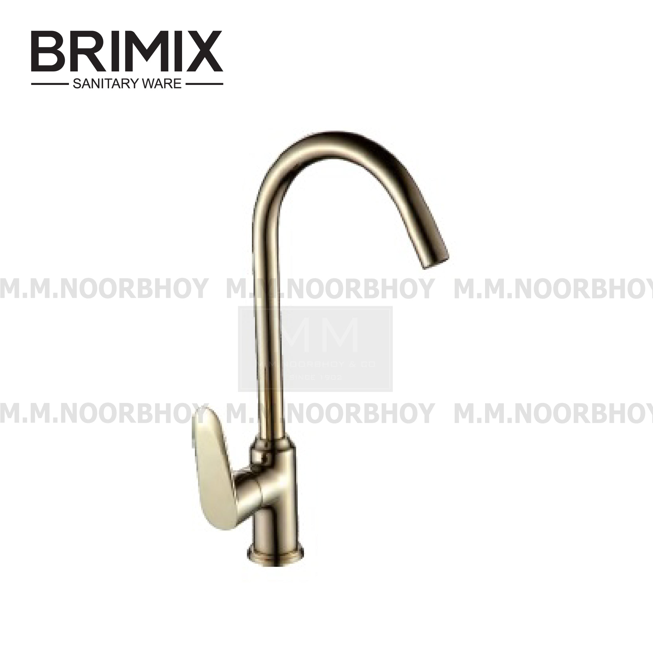 Brimix Gold Color Brass Single Lever Kitchen Mixer Faucet - YI-5529K ...