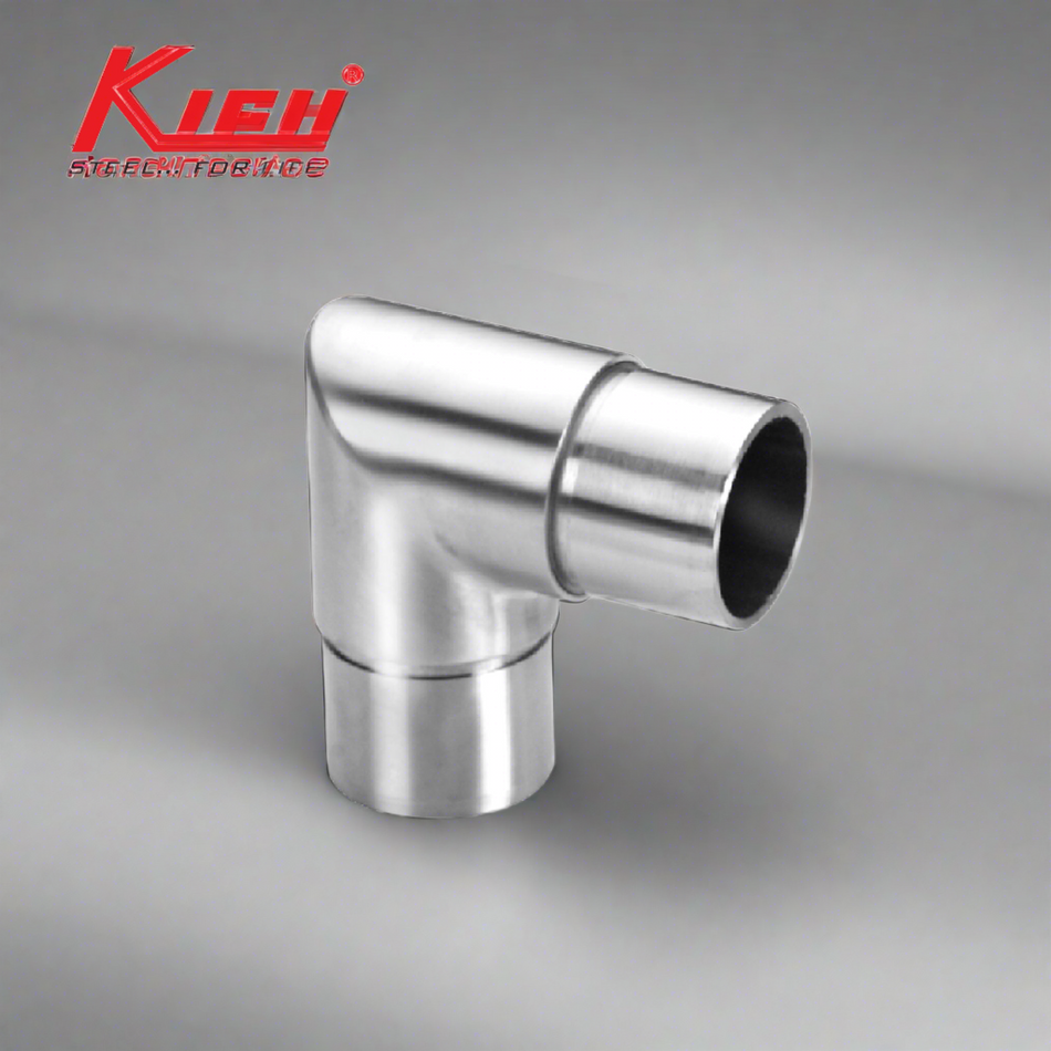 Kich 90 Degree Bend For Handrail , Size 42.4mm Stainless Steel 304 Grade Finish - AM90HRB- 42.4