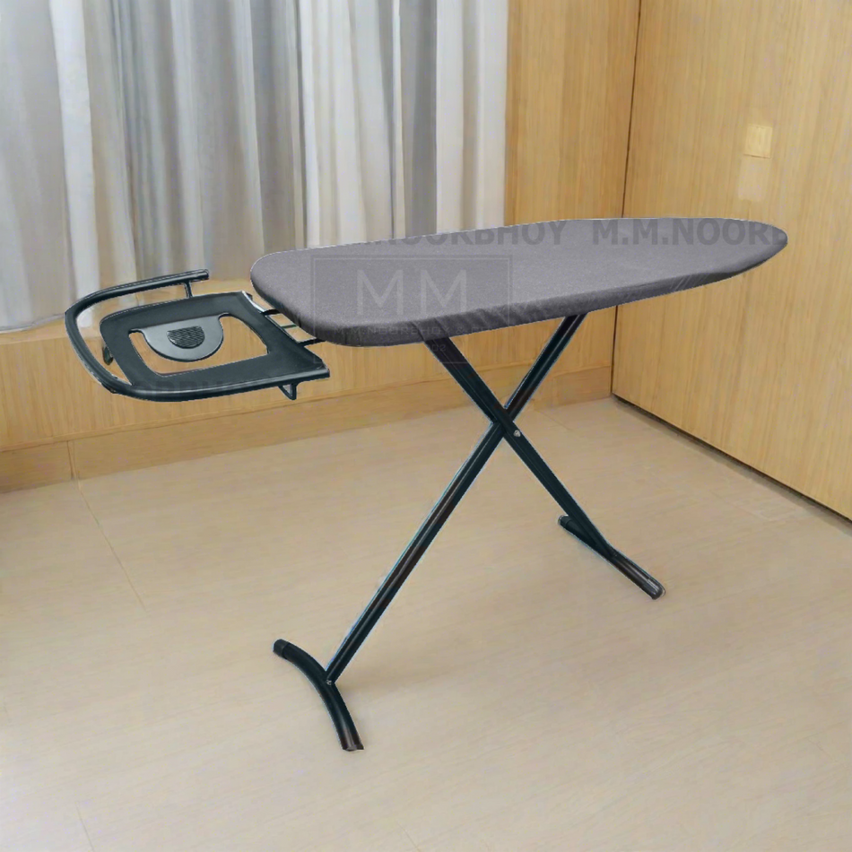 Mcoco Home Adjustable Ironing Board Size 13x38 Inches & 14x43 Inches Dark Grey Colour - DG
