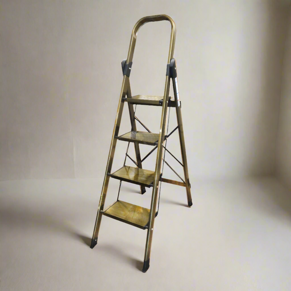 Mcoco Single Side Ladder 4,5 & 6 Steps Aluminium Champagne Finish - GB121