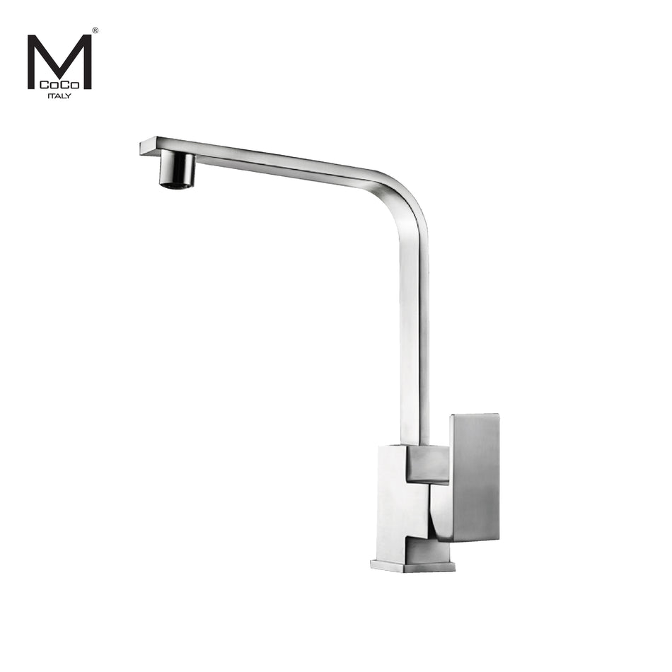 Mcoco Tap Water Faucet Mixer With Flexible Cable Brush Stainless Steel- BW7027SS