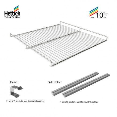 Hettich CargoPlus Plain Carcass Width 450,600 & 900mm Chrome Plated- HT921660