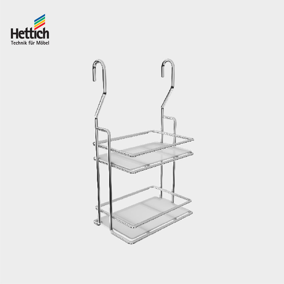 Hettich Multi Purpose Rack, 2-Tier, Size 185x120x325mm, Chrome Plated - HT921714500