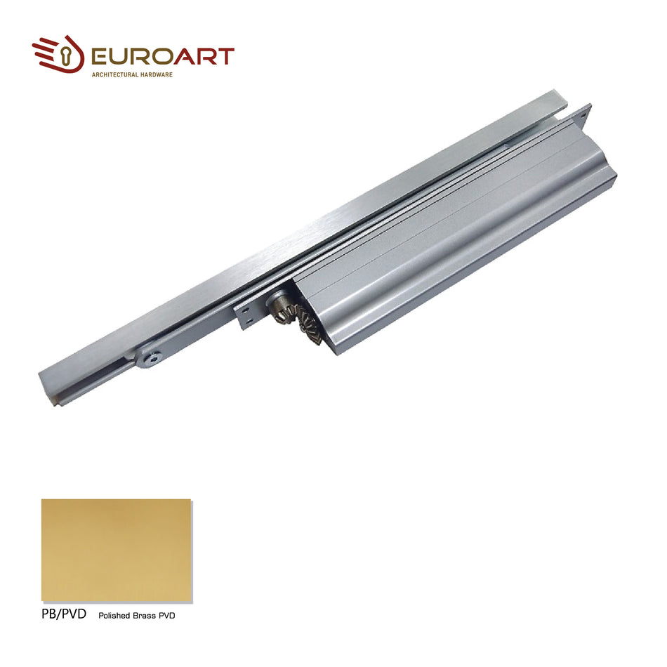 EuroArt Concealed Cam Action Door Closer , 130Kg , Polished Brass Finish - DC8025BC/PB/PVD/HO