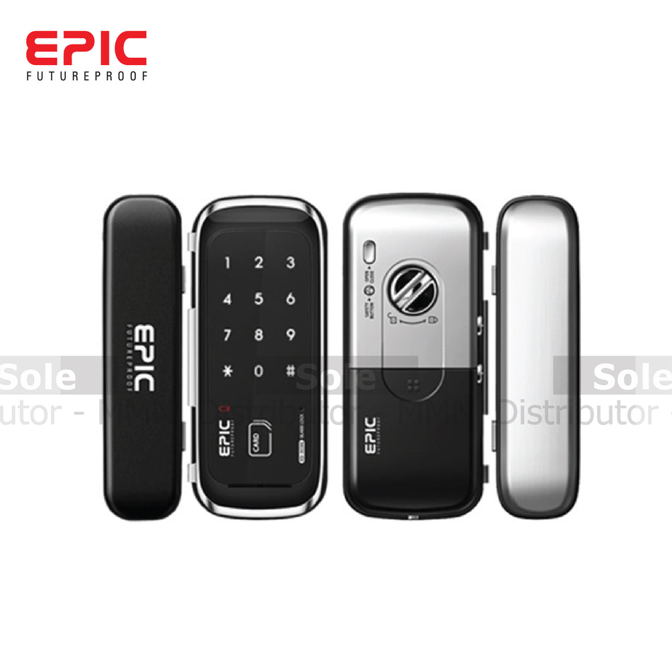 Epic Digital Rim Lock For Glass Door With 2 Way Options Pin Number + RFID Card - ES-303G