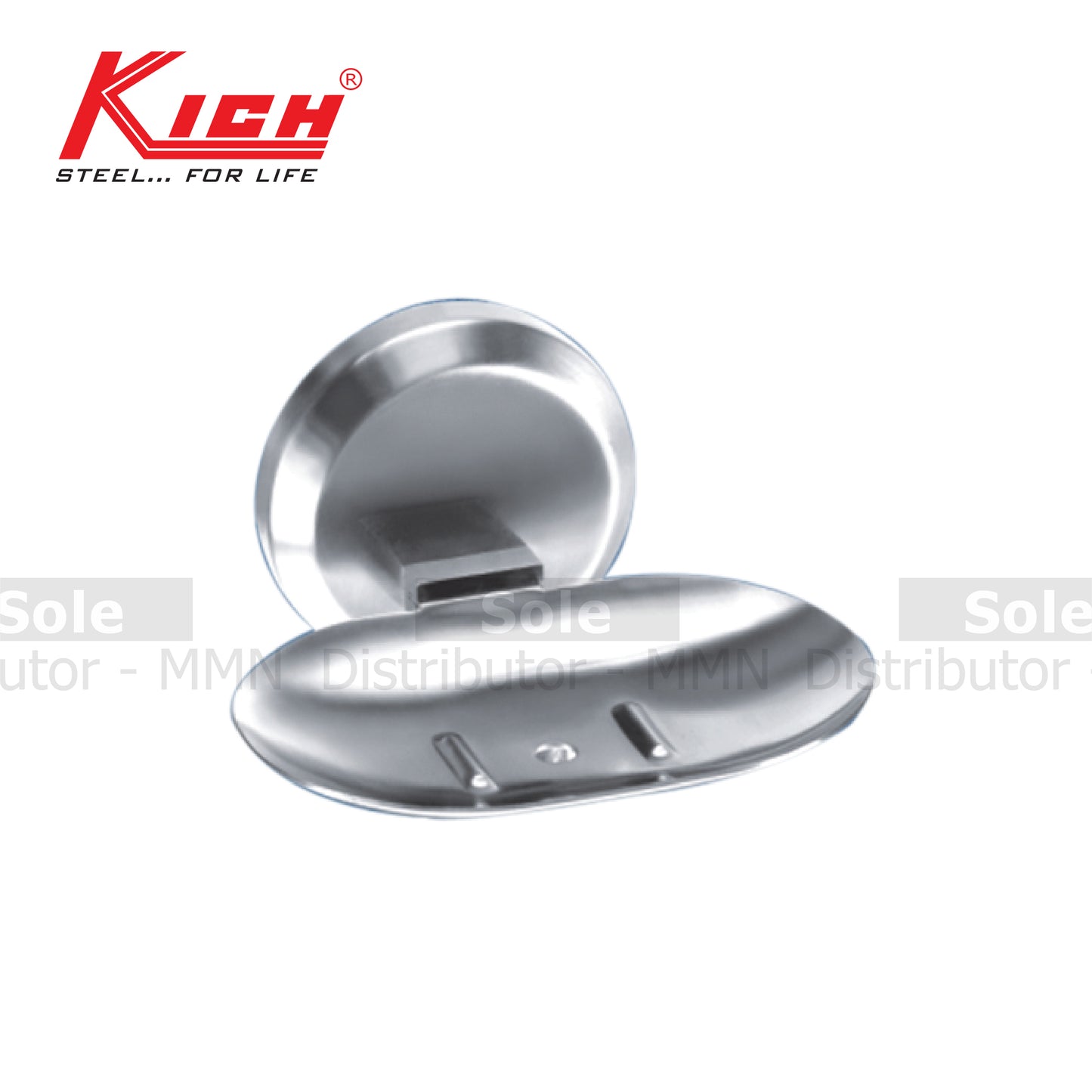 Kich Soap Dish, Size 119x121mm, AISI Corrosion Resistance Stainless Steel 316 Grade, Matt & Glossy Finish -KTSD12