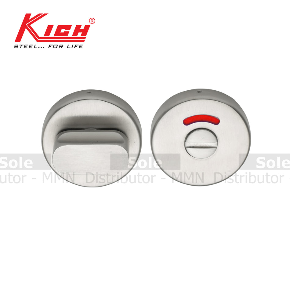 Kich Thumb Turn Indicator Lock, Diameter ø55, Stainless Steel 316 Grade - KTT525RS