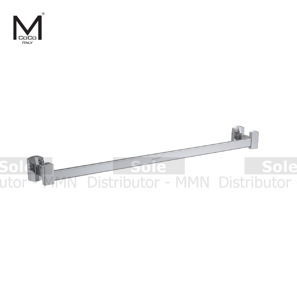 Mcoco Single Towel Holder Rack FOG Silver - MCO601SIL
