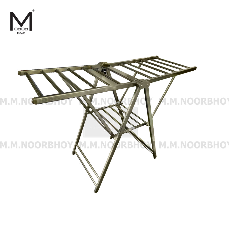 Mcoco Home Foldable Cloth Rack Stand Dimension 62x22x44 Inches Dark Green Colour - CR638C