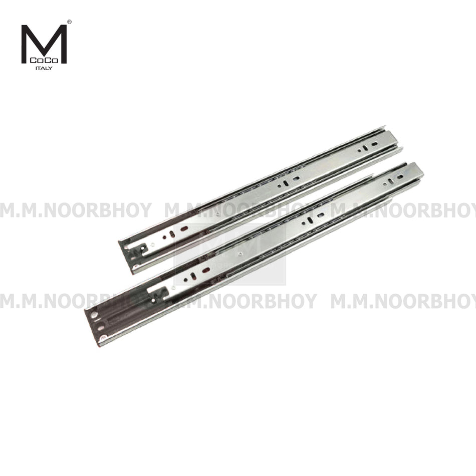 Mcoco SC Drawer Railing Soft Closing Ball Bearing, Sizes 18 & 20 Inches (Pair)  - 521