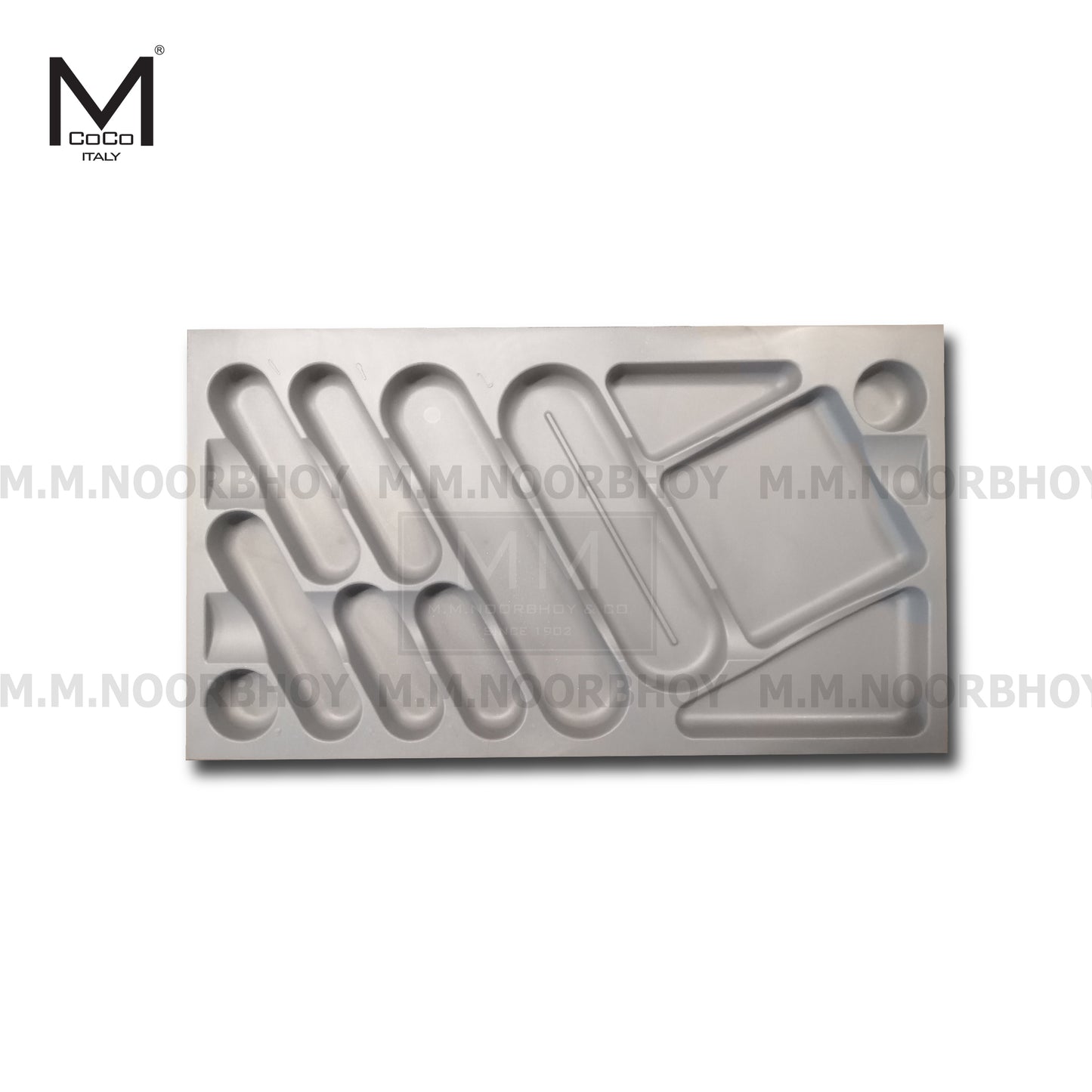 Mcoco Kitchen Cutlery Tray, Size 840x490x45MM, Plastic Matt Gray. - KITKE0303