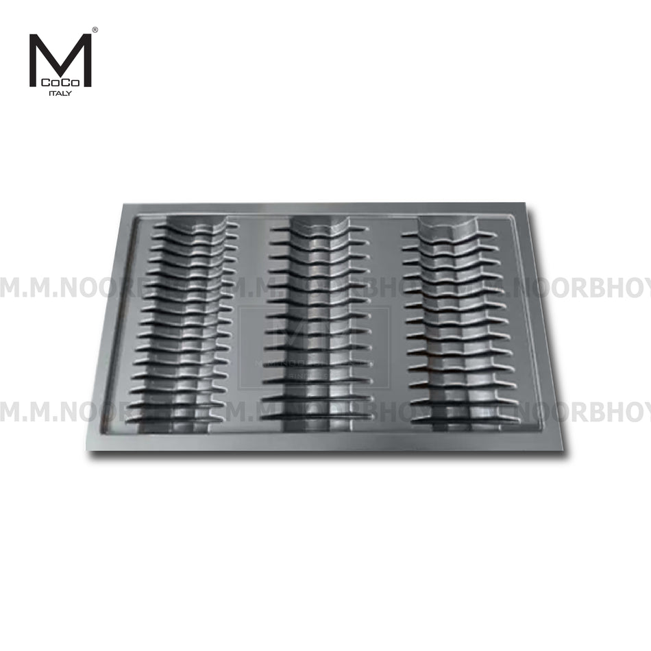 Mcoco Kitchen Plate Tray with Plastic Matt Gray. - CP