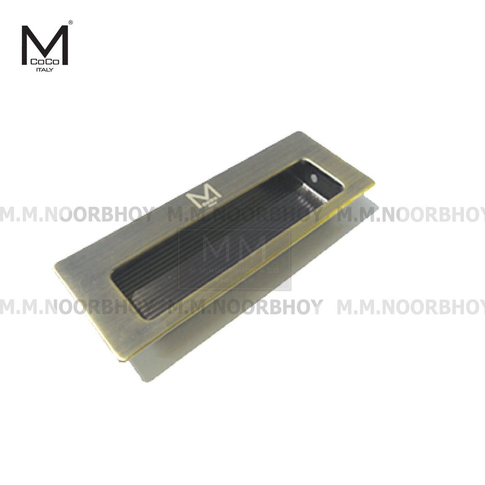 Mcoco Flush Handle Square Antique Brass & Stainless Steel Finish - FH211