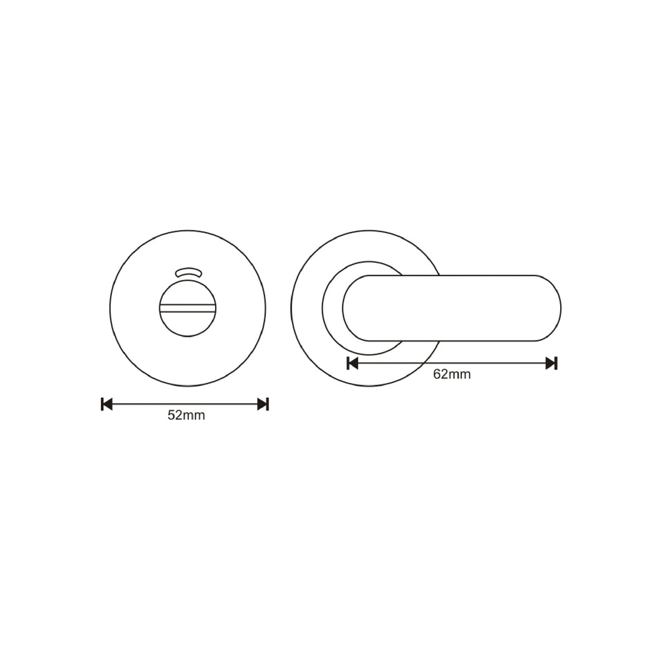 EuroArt Thumb Turn & Release Lock With Indicator Set  - TRS9041SS