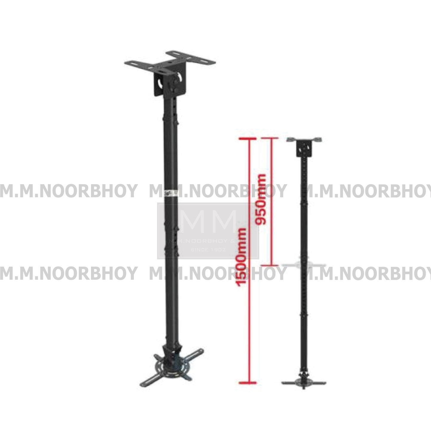 Mcoco Universal Projector Bracket Ceiling Mount Black Colour - NBT618.4BLK