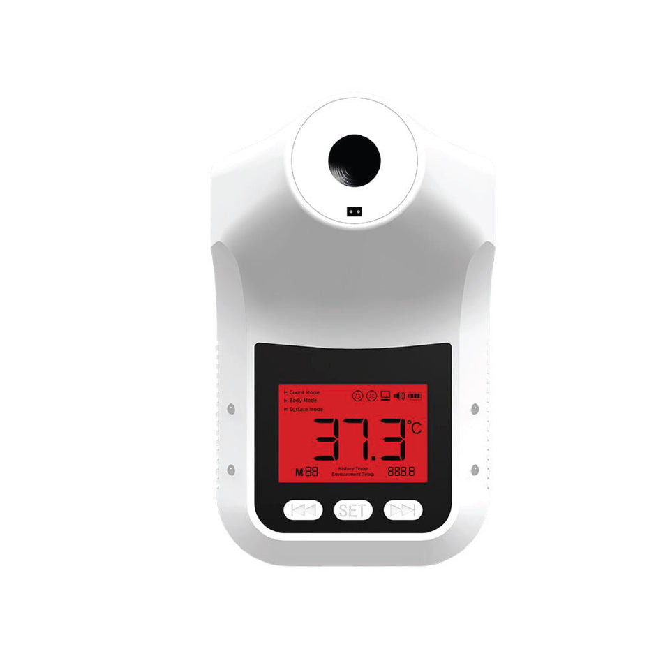 Mcoco Infrared Automatic Quick Thermometer With Voice Non-Contact Wall-mounted White Colour- WMTMWTPRO