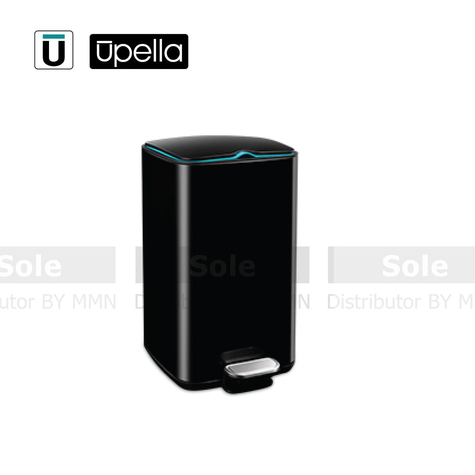 Upella Waste Bin Square Dimension 43x24x24cm Stainless Steel & Black Colour - WBU16-ZF-12L