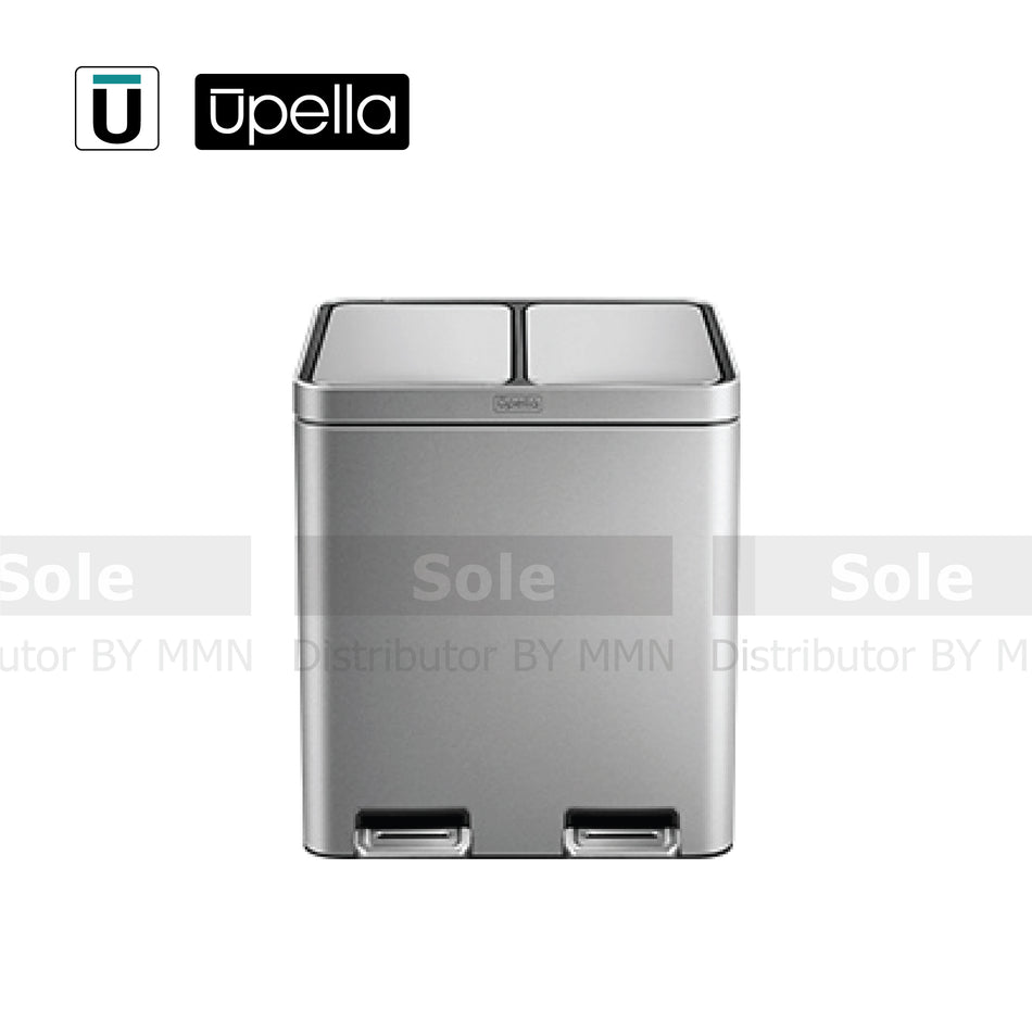 Upella Compartments Waste Sorting Bin 42 & 28 Liter Stainless Steel - FUNDA