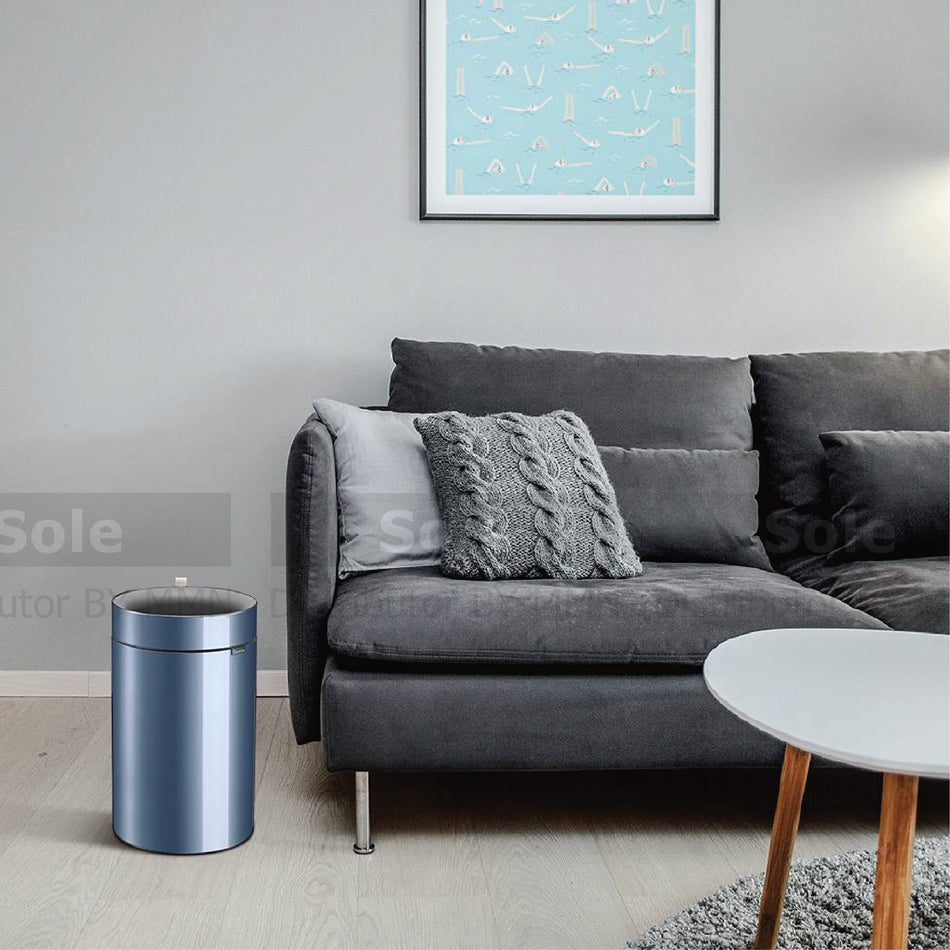 Upella Stellar Round Waste Bin 12 Liter & 9 Liter Stainless Steel  - WBU18-HX