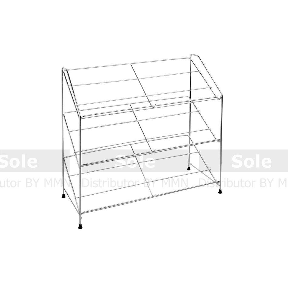 VRH Wireware Shoe Rack Floor Standing, Size 200x500x470mm, Stainless Steel - HWHOY.H106E3
