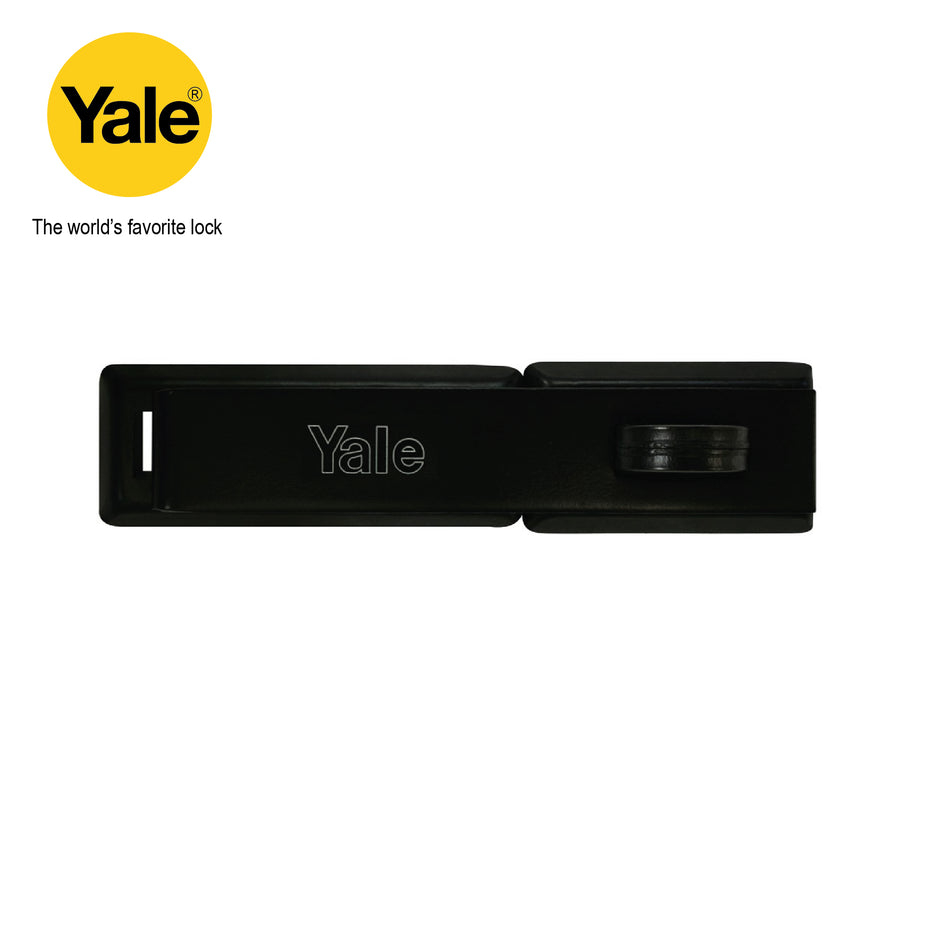 Yale Black Hasp 190mm Heavy-duty Hinged - Y145.190.BK / Y155/160/BK