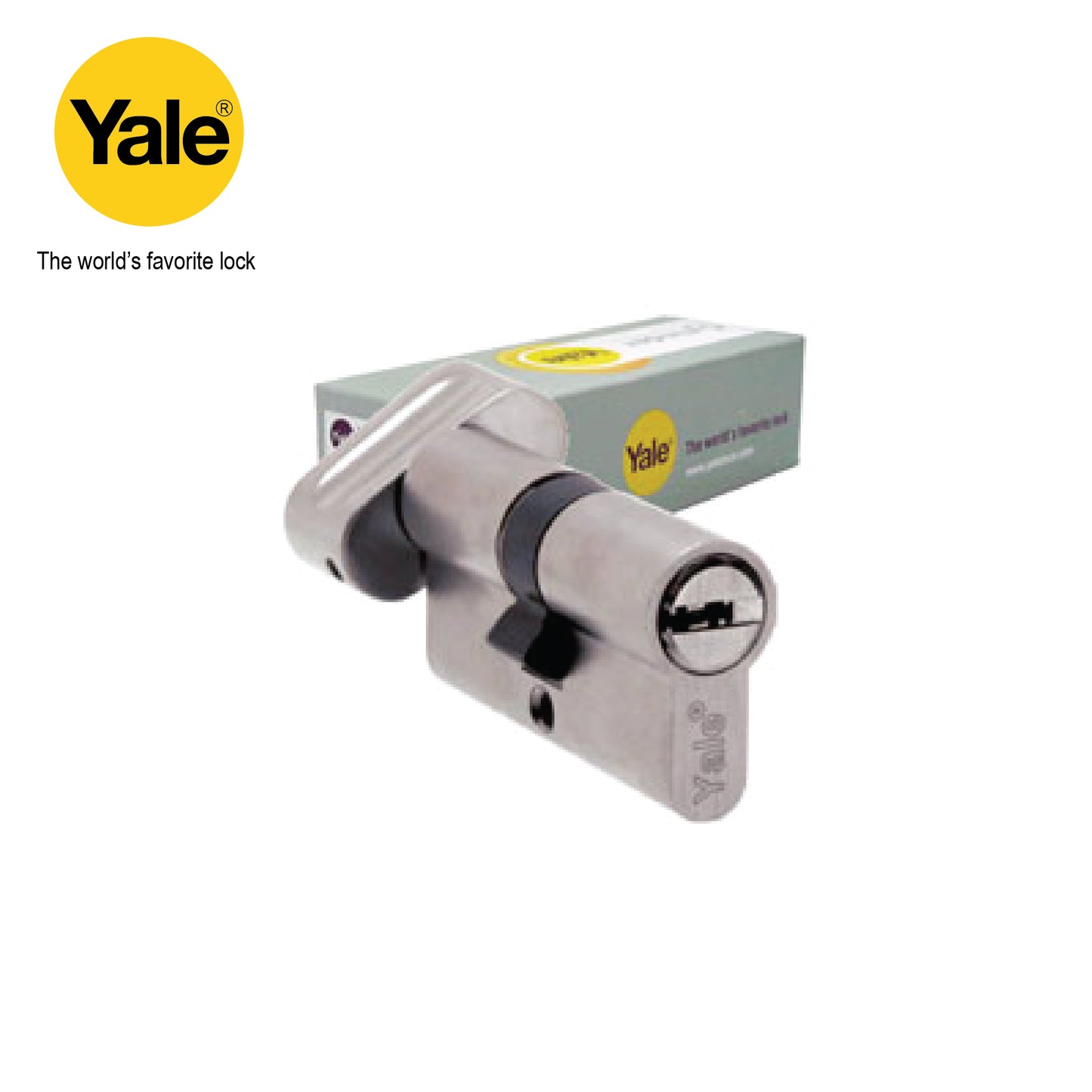 Yale Bathroom Cylinder, Size 70mm, Satin Nickle - Y70BKSS