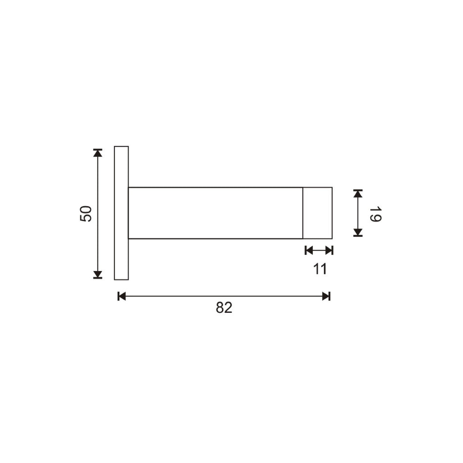 EuroArt Wall-mounted Round Door Bumper - DSS206