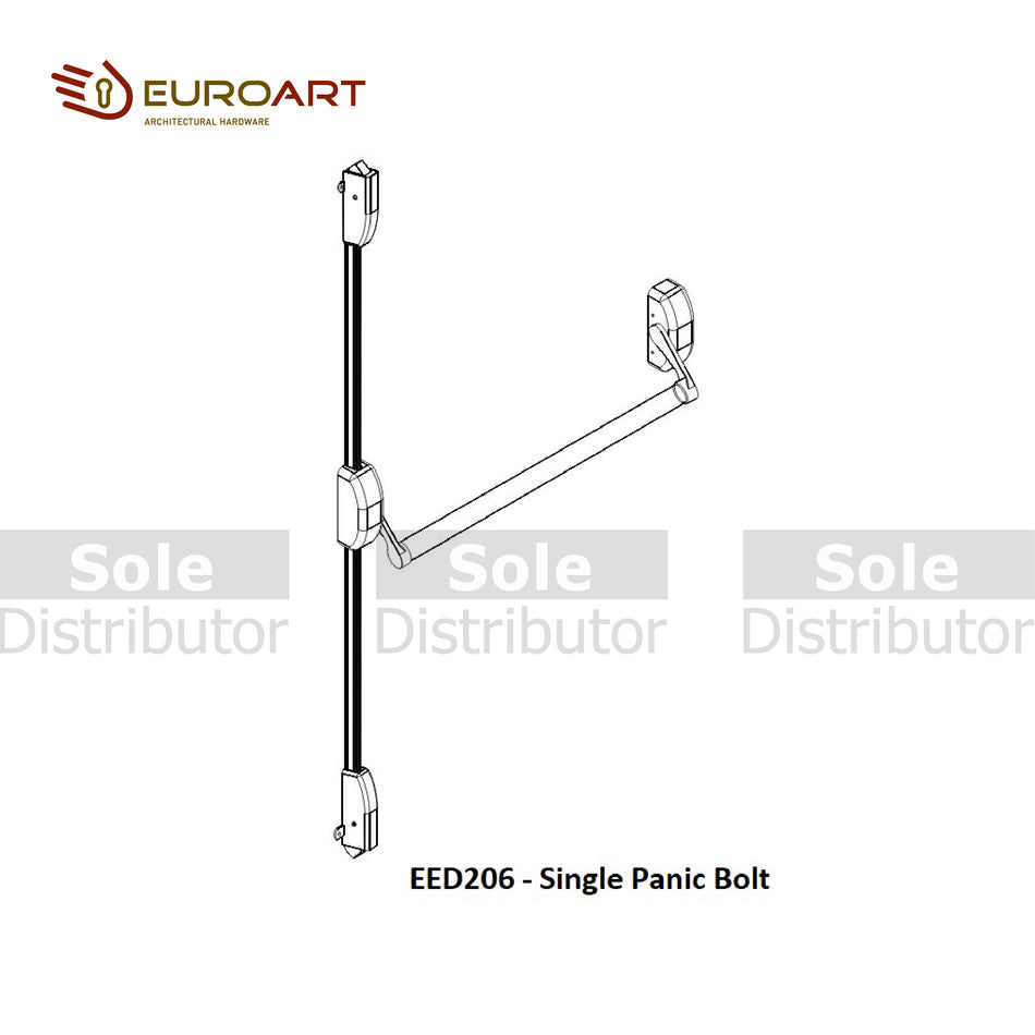 EuroArt Single Panic Bolt - EED206/SSS