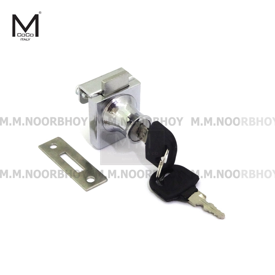 Mcoco Furniture Single Door Glass Lock Chrome Plated Finish - K320-407CP