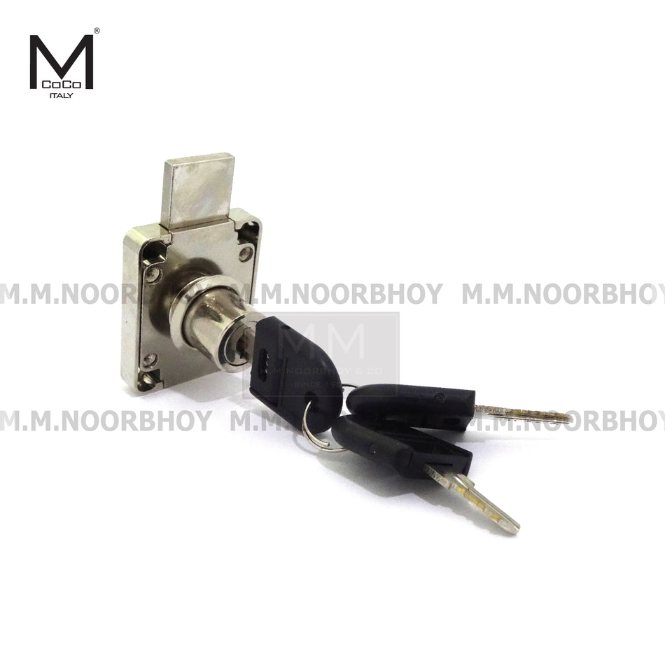 Mcoco Furniture Drawer Lock Size 22mm & 32mm Antique Brass & Satin Nickel Finish - DR508