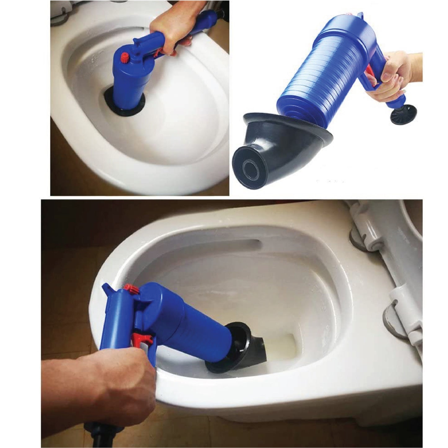 Mcoco Air Drain Blaster (PaoPaoTong) Plastic Black & Blue (Set) - GCAIRDRAINBLASTER