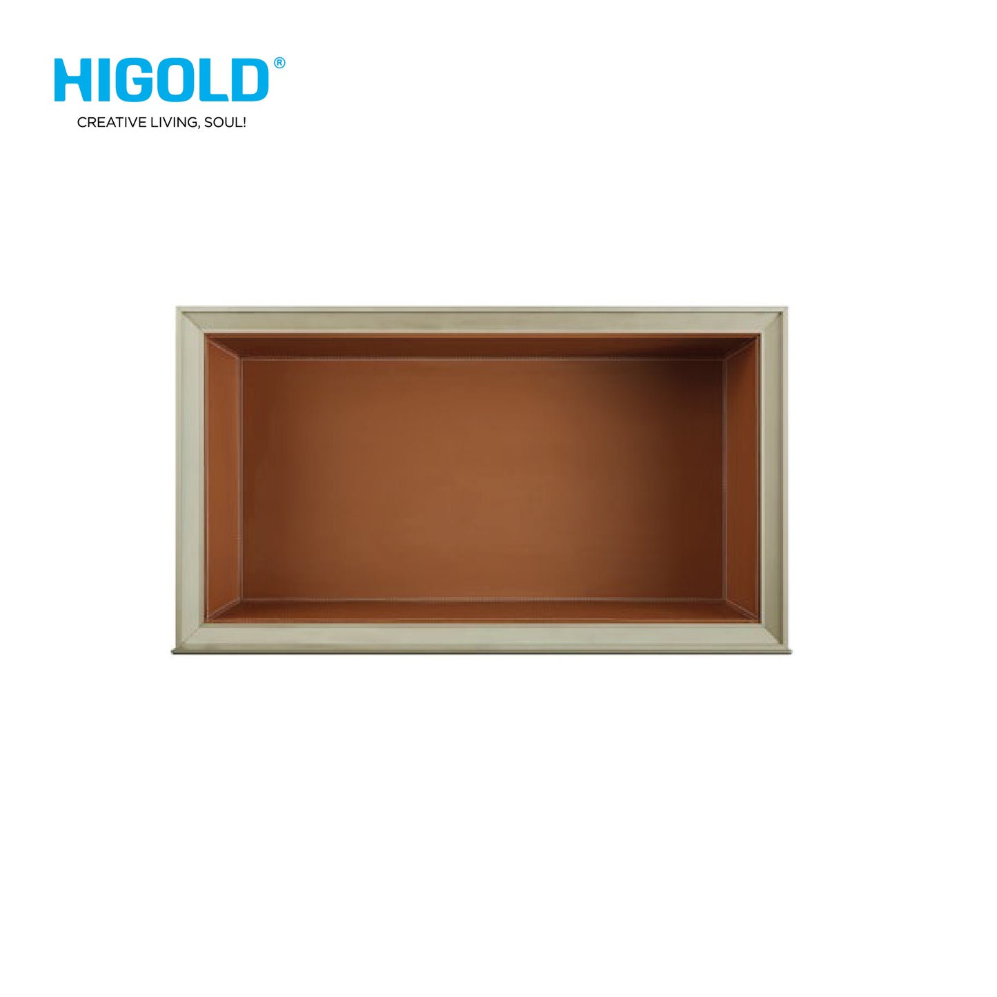 HIGOLD Armani Clothes Baskets -කැබිනට් 900mm - තැඹිලි + Cobalt Gold Soft Close (Angas) - HG703734