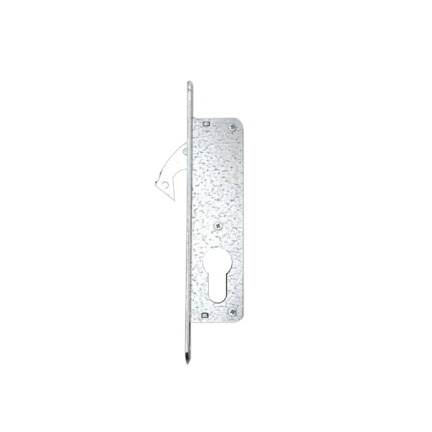 EuroArt Sliding Door Hook Lock Body , 50mm පසුපෙළ , BL/PVD, SB/PVD , SSS, AB Finish - HL0050EP