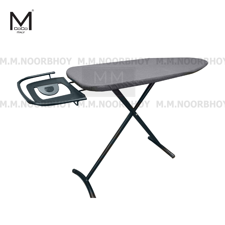 Mcoco Home Adjustable Ironing Board Size 13x38 Inches & 14x43 Inches Dark Grey Colour - T-DG